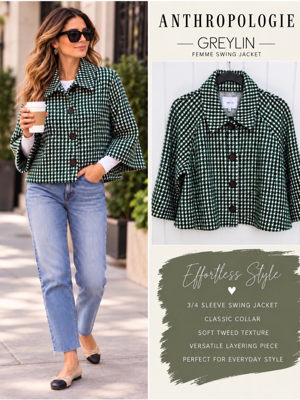 Anthropologie - Greylin Femme Swing Jacket